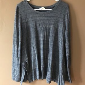 Loft outlet loose lounge shirt, blue grey (medium)